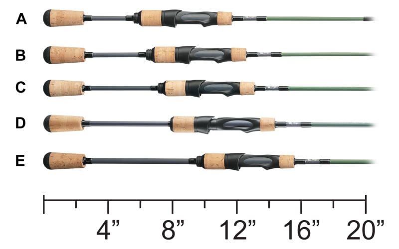 Micro Lite Ultra Light Spinning Two Piece Fishing Rod & Reel Combo