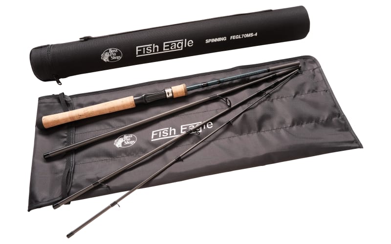 Bass Pro Shops Fish Eagle Spinning Travel Rod - 7' - Medium