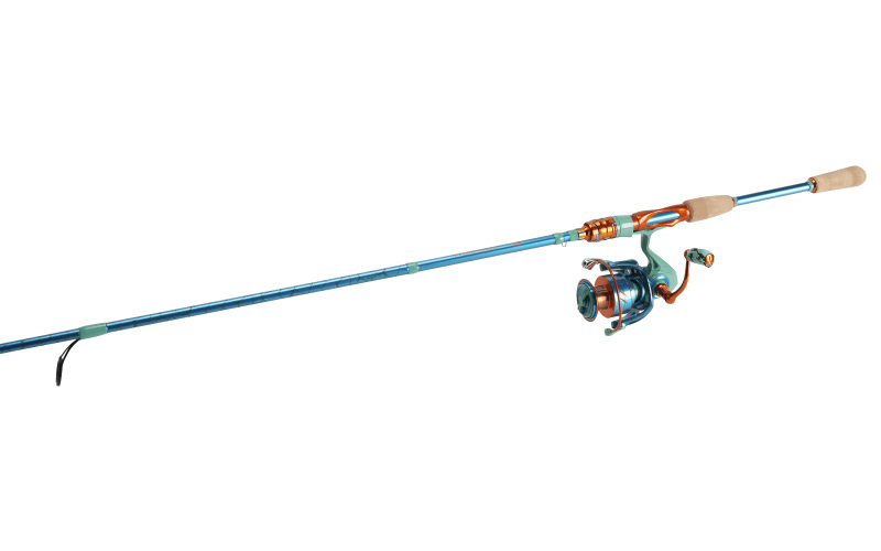 Bass Pro Shops Prodigy Spinning Combo in Teal/Orange Mack's
