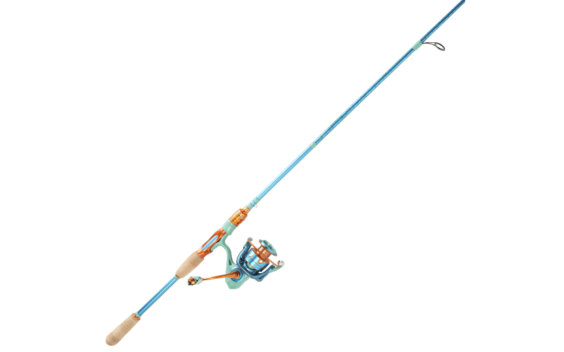 Bass Pro Shops Prodigy Spinning Combo in Teal/Orange | Cabela's