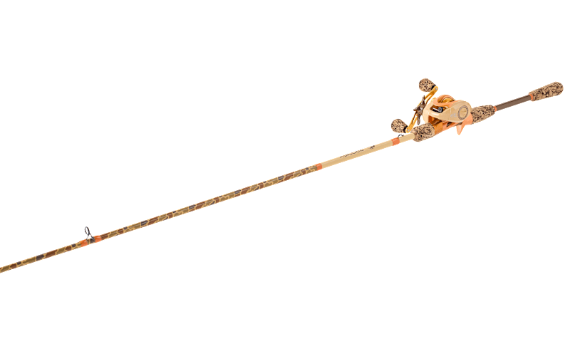 Bass Pro Shops Prodigy Baitcast Combo in Brown Fish Camo