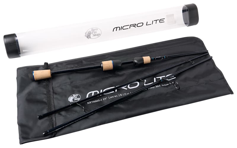 Bass Pro Shops Micro Lite Graphite Spinning Travel Rod | Bass Pro