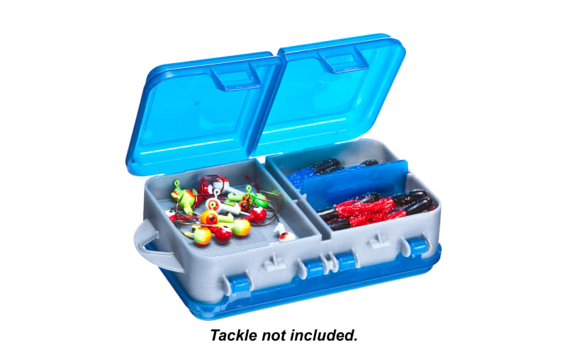 Plano - Double-Sided Adjustable Tackle Organizer Small - Silver/Blue