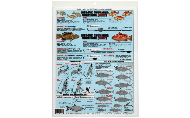 Waterproof Chart - Offshore Bait Rigging #1