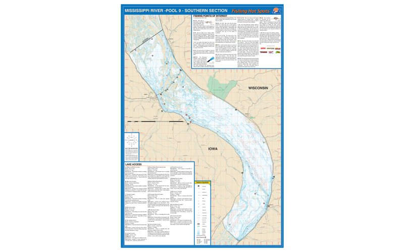 Fishing Hot Spots Freshwater Lake and River Fishing Map