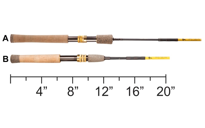 Eagle Claw Trailmaster Spin Fly Rod 4 Piece 7ft 6in Light