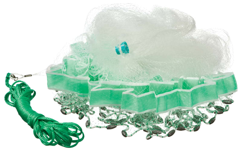 cabella casting fish net Fishing Cast 4ft-12ft Radius Saltwater Nets for Bait Trap Easy Throw Monofilament Line with Steel Chain Sinker 3/5 Inches Mesh Size -4FT : Sports & Outdoors Superb quality Cabelas fish net - sporting