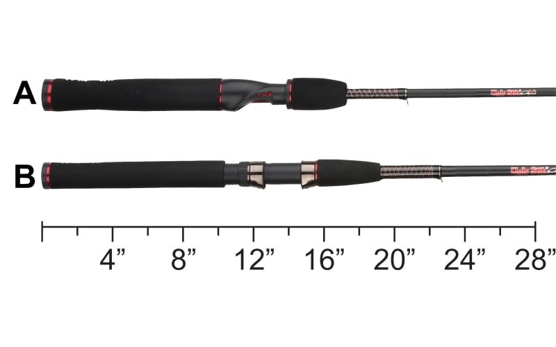 7'0 Ugly Stik Medium Fast Spinning Fishing Rod Two Piece ~ New