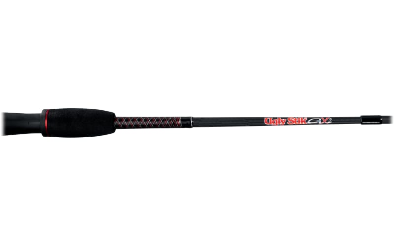 Ugly Stik Elite Spinning Fishing Rod Starter Kit 6'6 Medium 2-piece Bundle for  sale online