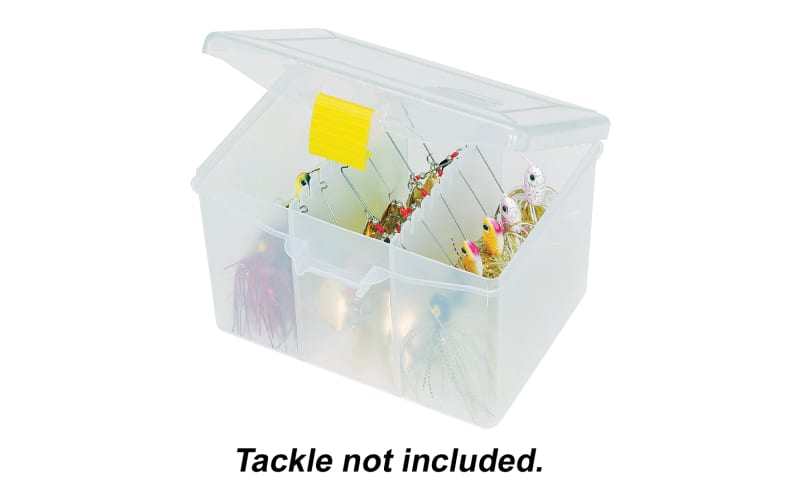 Uxwuy Fishing Lure Box Double Sided Tackle Box 18 Compartment Lure