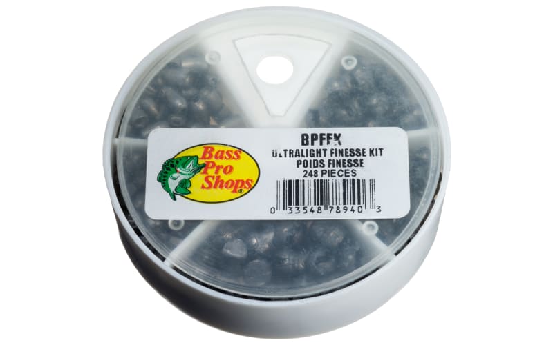 Bass Pro Shops 248-Piece Ultra Light Fishing Weight Kit