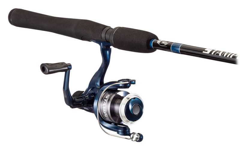 Bass Pro Shops Stampede Rear Drag Reel and Rod Spinning Combo - Aluminum
