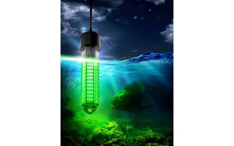 180LED Submersible Fishing Lure Bait Finder Lamp Underwater Fish Night  Light