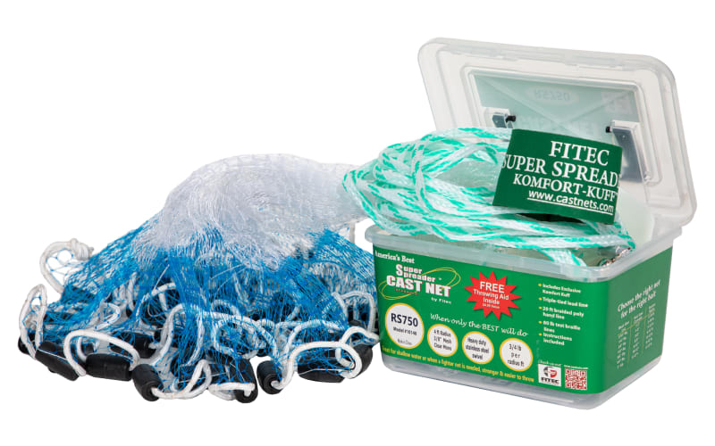 Fitec Super Spreader RS-750 Series Lead-Free Cast Net | Bass Pro Shops