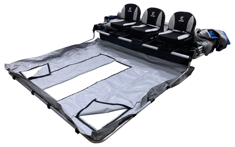 LAKE PEOPLE 　SRC F422 2台 Clam 2-Person Flip-Over Thermal Floor | Mack's Prairie Wings