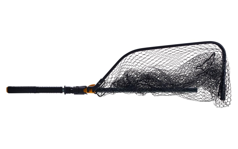 FRABILL Conservation Folding Landing Net - Rubber - 12" Deep - 21" x 24"  Hoop, 36" Handle | Bass Pro Shops