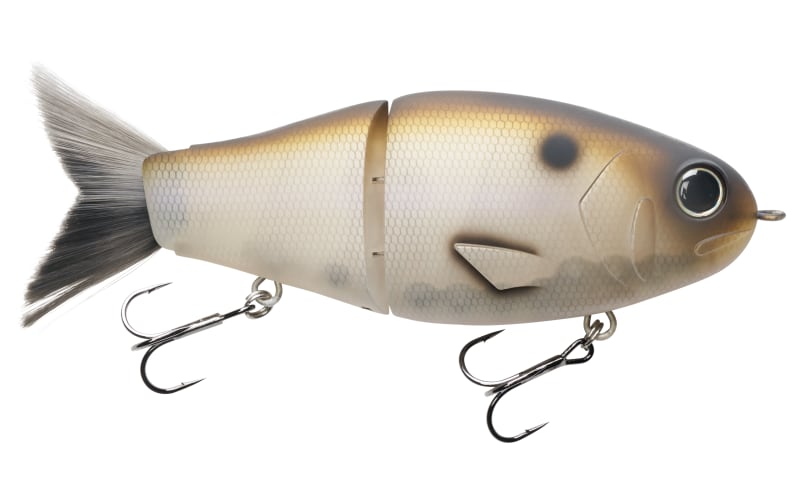 Bass Pro Shops XPS Swerve Glide Brushtail Swimbait - Albino - 6