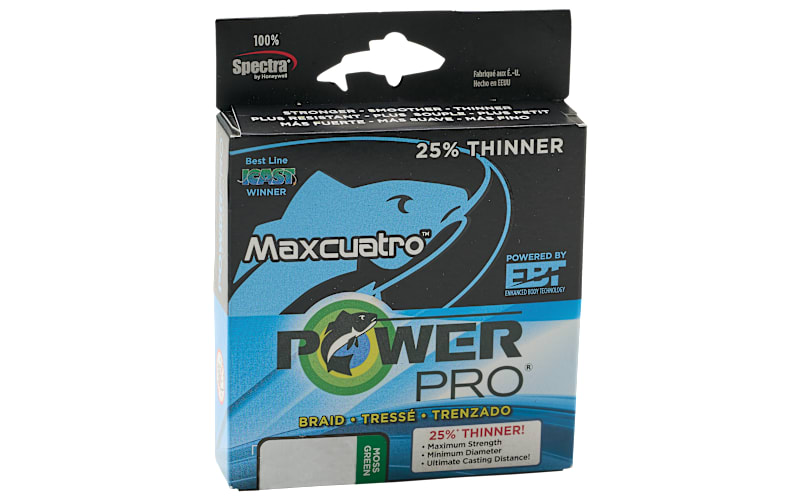 Power Pro Maxcuatro Braided Fishing Line 100lb 150yd Moss Green