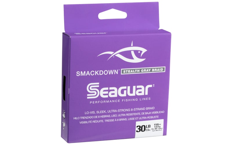 seaguar smackdown braided fishing line Fluorocarbon Braid Lines l Freshwater l Vis Stealth Gray to give every angler an advantage. Seaguar Smackdown Flash Green Braided