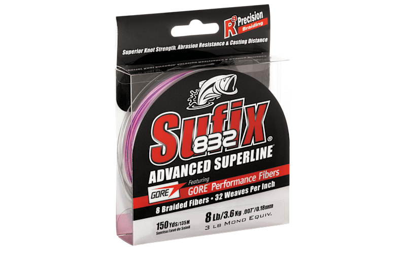 Sufix 832 Advanced Superline Braid Fishing Line 300-Yard Spool
