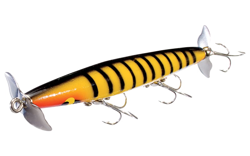 bass pro shop smallmouth lures (11cm -30ml, Yellow/Black Striper)