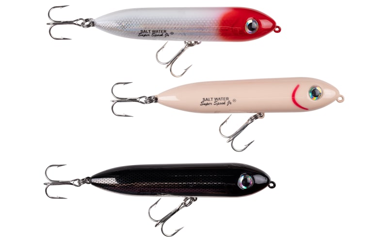 希少 レア heddon 282 Heddon Super Spook Jr. Saltwater 3 Pack