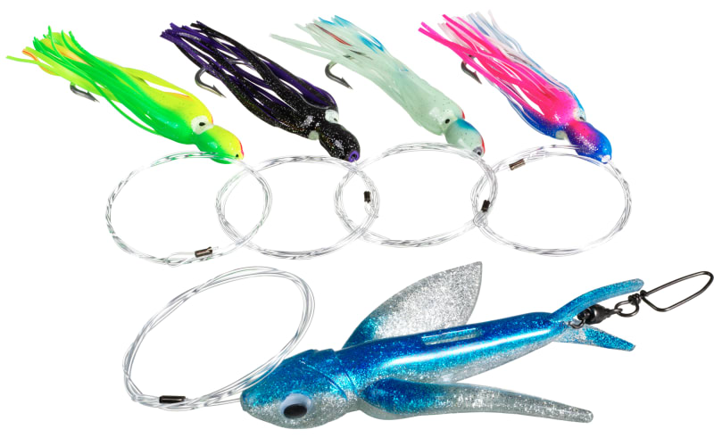 Carolina Lures Inline Yummee Bird Rigged Trolling Lure Chase Lure Kit - Blue/Silver