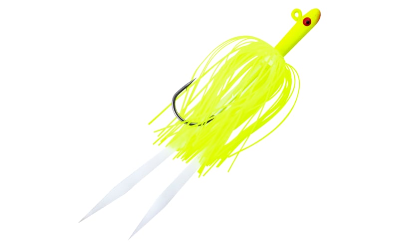 Tsunami Glass Minnow Maestro – Jig Da Pesca In Vetro 3/8 Oz, Colore Rosso/Bianco, Con Mylar Olografico