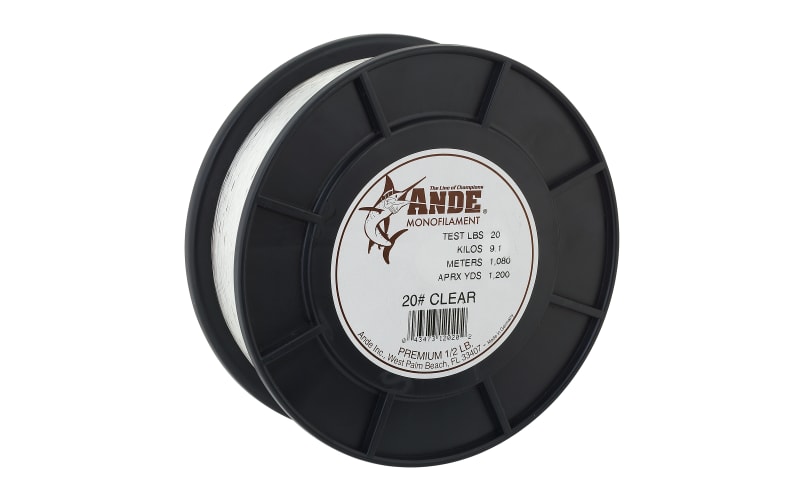 Ligne De Pêche Premium Ande Monofilament – 25 Lb Test, 20 Lb, Couleur Verte (modèle A18-20G)