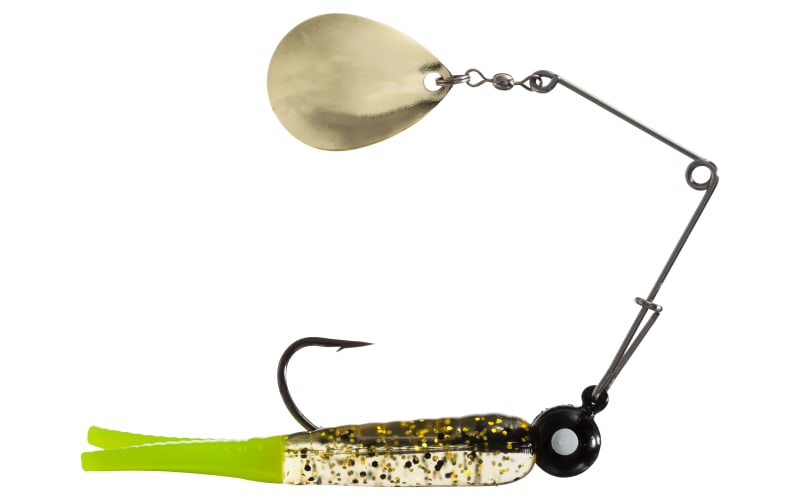 bass pro saltwater lures Johnson Beetle Spin Gold Blade 1/2 oz Gold Holo/Chartreuse