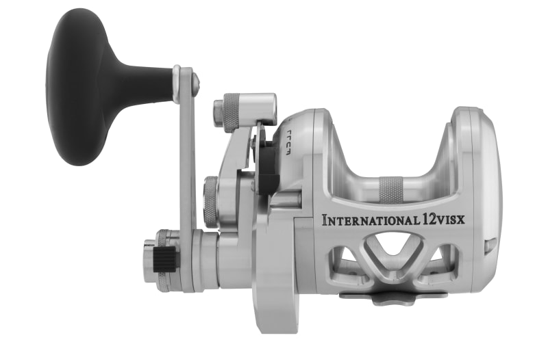 PENN International VISX Silver Two-Speed Lever Drag Reel | Bass