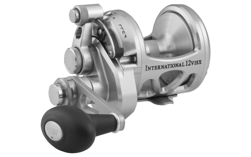 PENN International VISX Silver Two-Speed Lever Drag Reel | Bass