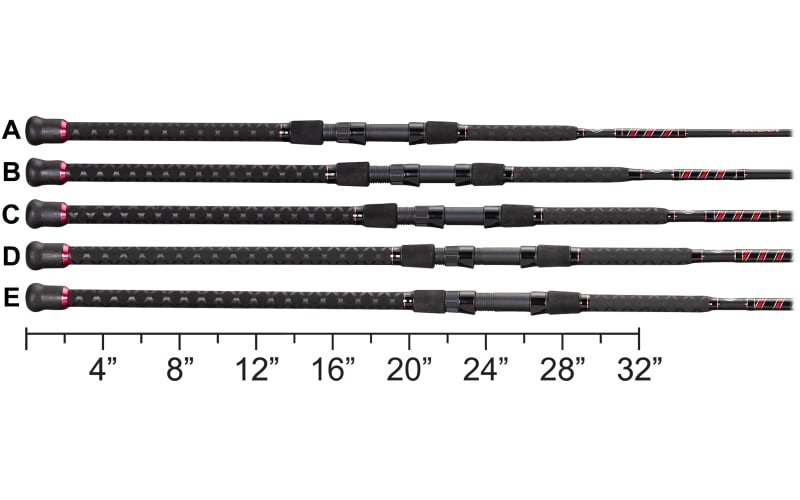 Battalion Surf Spinning Rod, 12-20 lb, 8