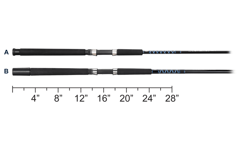 ロッド CRADLE BOAT STICK EV C601MH-GR Offshore Angler Power Stick Spinning Boat Rod | Bass Pro Shops