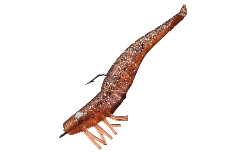 doa fishing lures cals 12-304 4" Rigged Shrimp 3Pk BLOODWORM Both the D.O.A DOA Lures - TerrorEyz