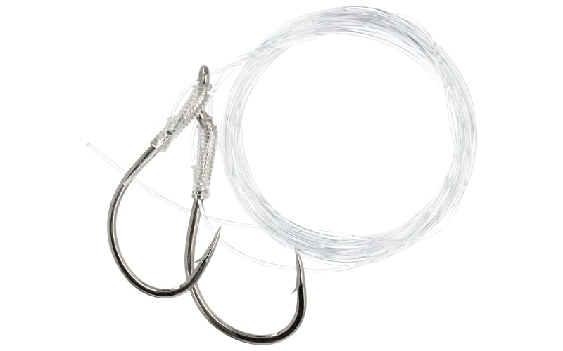 Gamakatsu Slip Tie Mooching Rig - 2/0 & 3/0 Nickel Hooks With 25lb Leader | Professional Fishing Setup