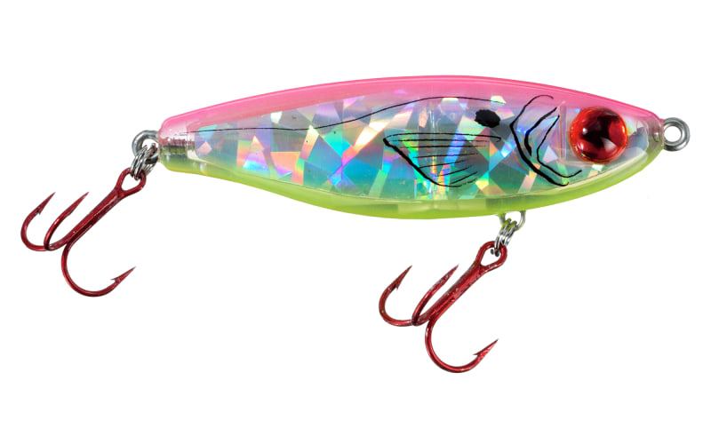L&S Mirrolure-Catch 5 Suspending 3/4Oz - Hot Pink/Chartreuse/Silver