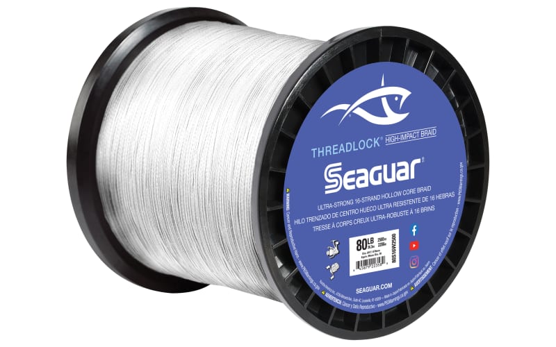 Seaguar Threadlock 16-Strand Hollow Core Braid 60S16W2500 White