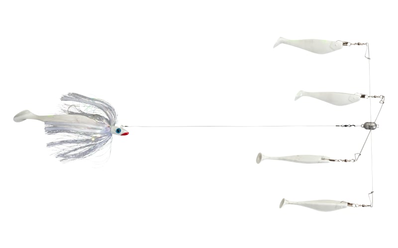 40 Pz Paddle T-Tail Shad Richiamo Di Pesca Gomma Luminosa Esca - Foto 7