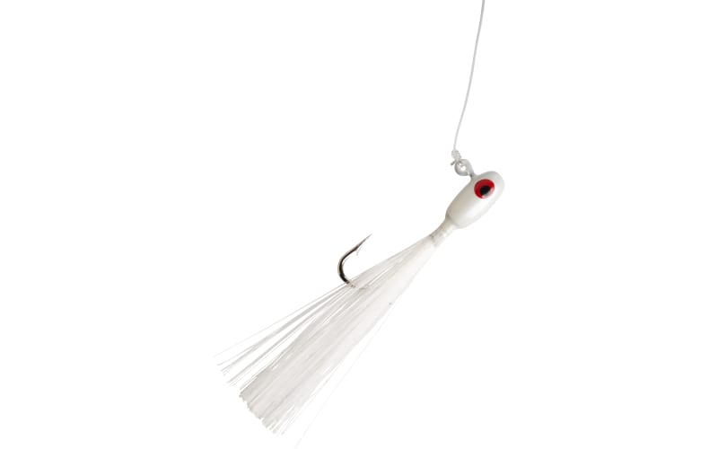 H&H Lure Magnum Speck Tail Rig - White/White
