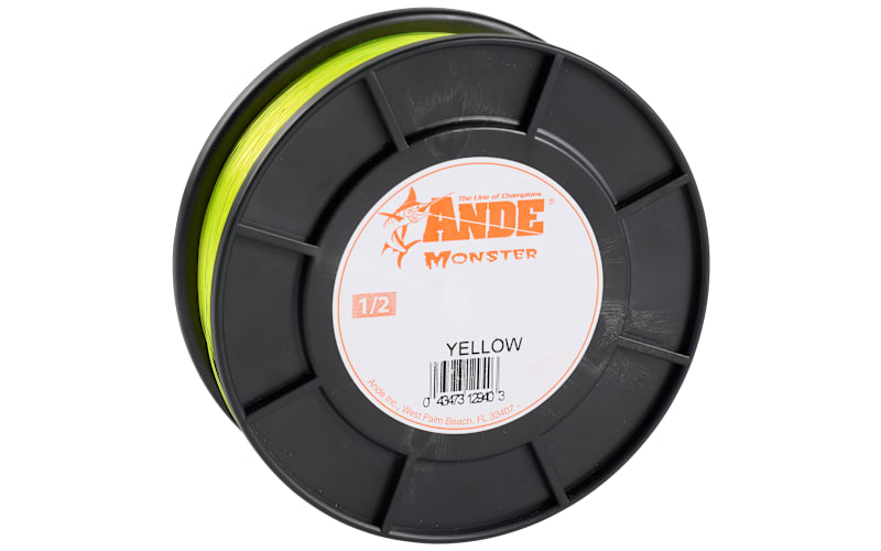 ande braided fishing line Monster Blue Monofilament 2lb Spool / 60lb / 1600yd our new ANDE Braid is a braid fishermans best choice for spin or conventional reels. Ande Premium Monofilament Line 12