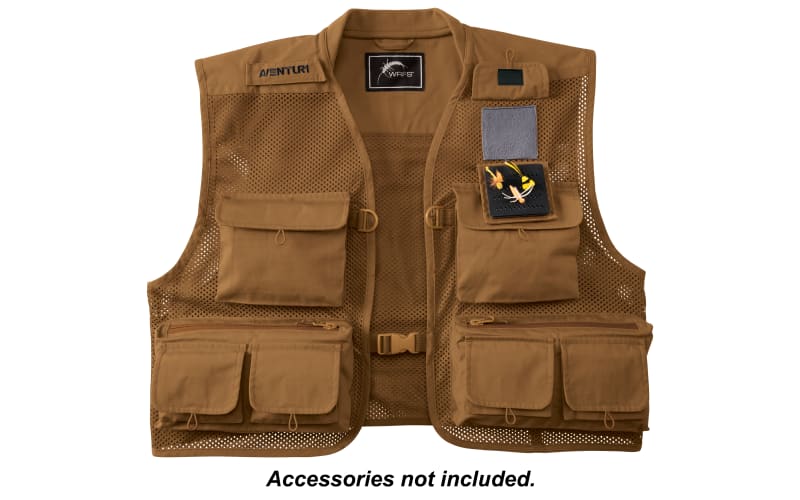 White River Fly Shop Aventur1 Mesh Fly Fishing Vest - Brown - 2XL