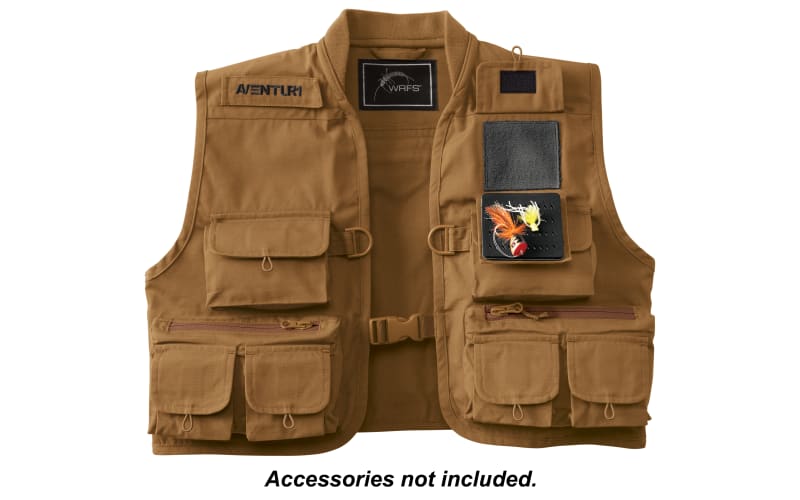 White River Fly Shop Aventur1 Fly Fishing Vest for Kids - Brown - L