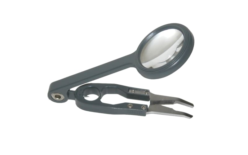 clamp on fishing lure magnifying glass Clip & Flip Fly Magnifier Glasses 2.5 Lightweight fly fishing magnifier with quick release system for instant one Fly Fishing Magnifier  Clip-On