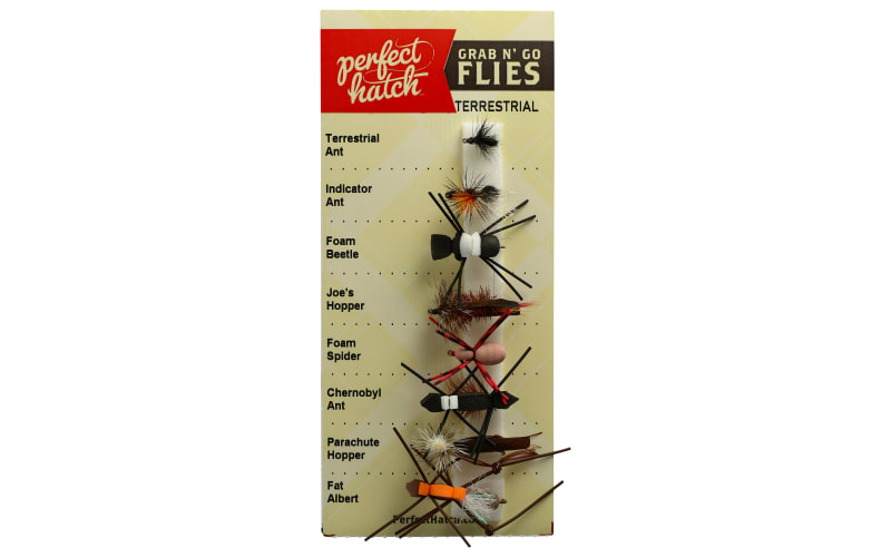 Perfect Hatch 8-Pack Grab N' Go Terrestrial Fly Assortment