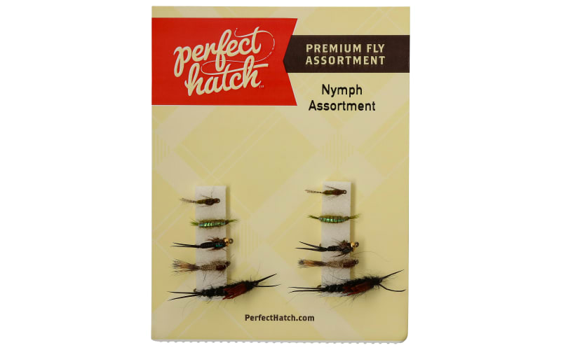 Perfect Hatch Premium 10-Pack Nymph Fly Assortment