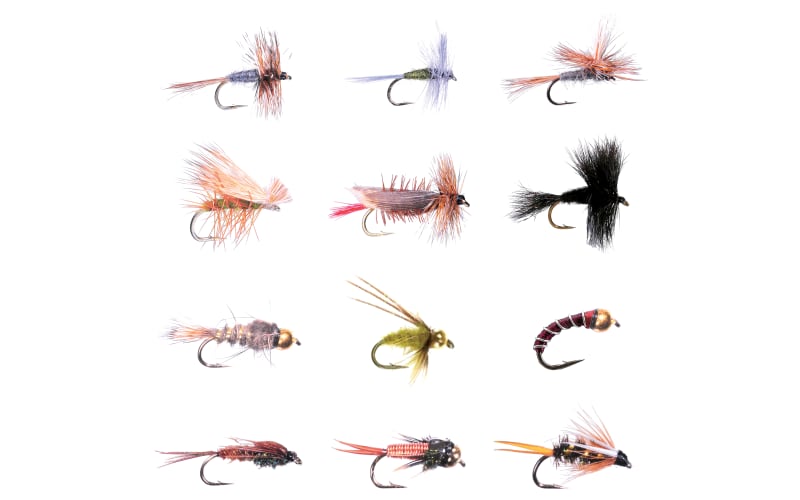 White River Fly Shop 12-Piece Classic Trout Fly Assortment | Bass