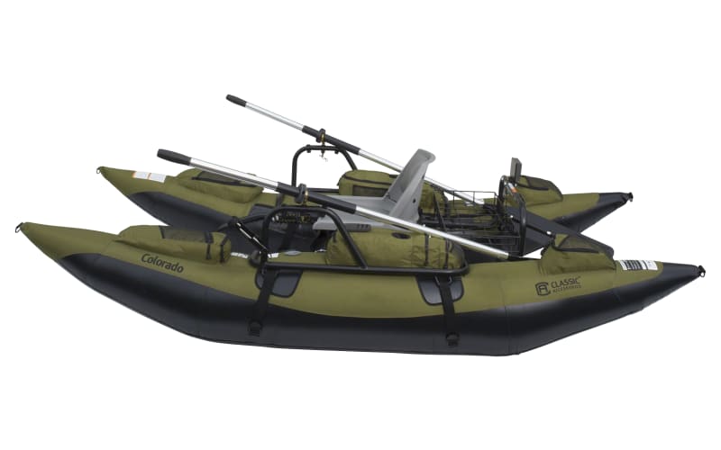The Colorado - Inflatable Fishing Pontoon Boat With Motor Mount