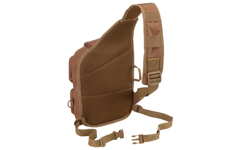 White shop sling backpack
