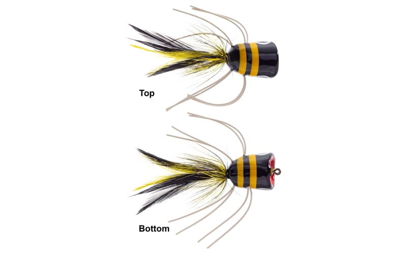 Leurres De Pêche Vintage Betts : Bass Bug Et Bee Pop - Neufs Sous Emballage D'origine (années 90)
